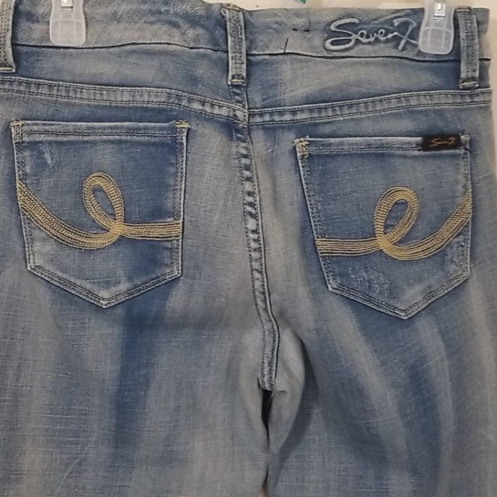 Seven 7 distressed boot cut jeans - Picture 4 of 8